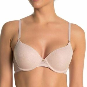 NWT Natori Sheer Jacquard Contour Bra Size 34B Honey Blush Underwire T Shirt Bra